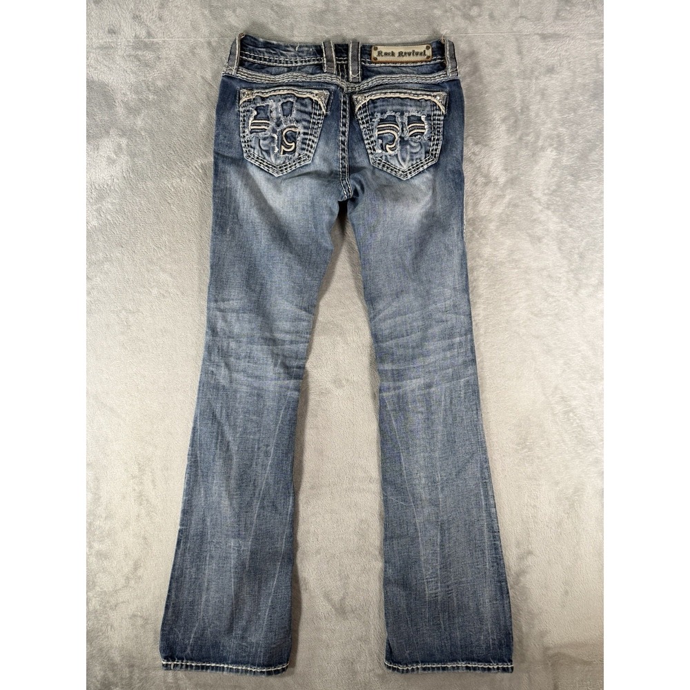 Rock Revival Jeans Women's 26x30 Stacey Boot Cut Distressed